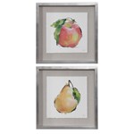 41600 Designer Fruits Framed Prints Set/2 ,